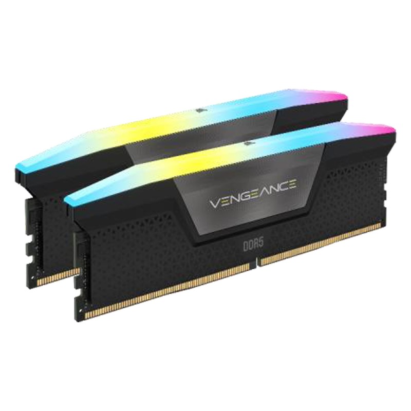 Corsair Vengeance RGB DDR5 6000MHz C40, Nero - 64GB (2x32GB)