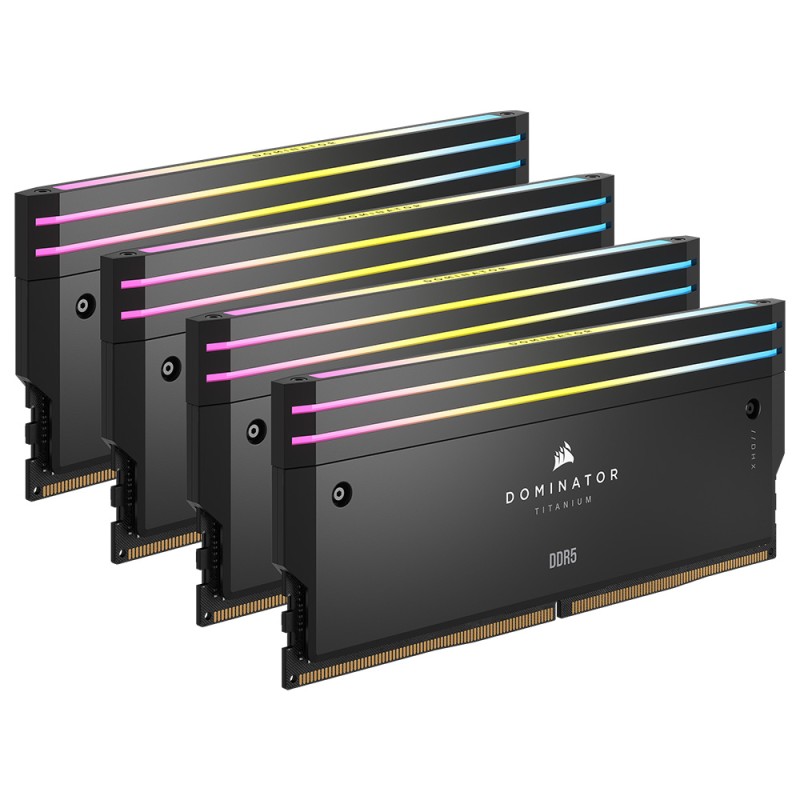 Corsair Dominator Titanium RGB DDR5 6400MHz C32, Nero - 96GB (4x24GB)